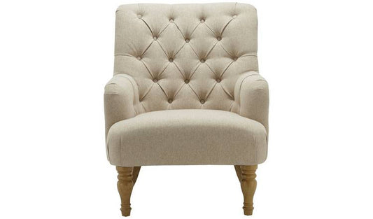 Birlea Padstow Fabric Accent Chair - Wheat