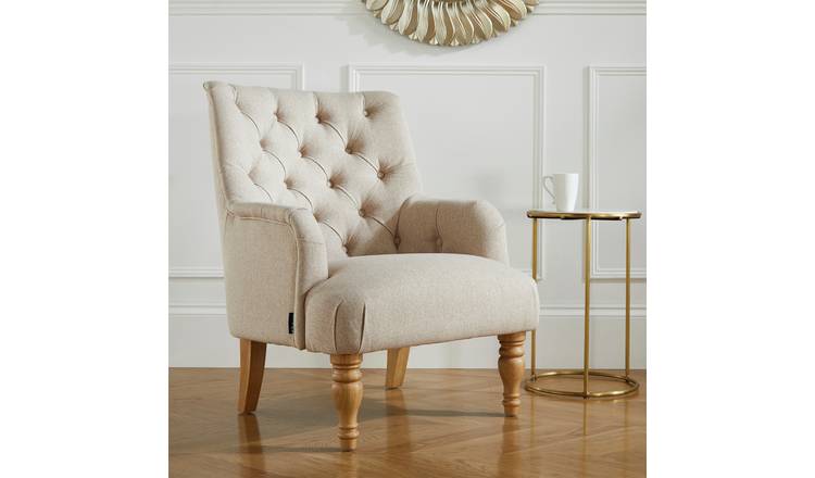 Birlea Padstow Fabric Accent Chair - Wheat