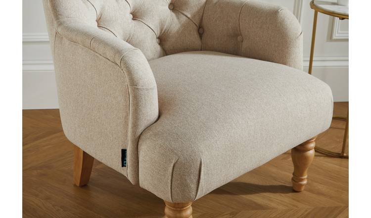 Birlea Padstow Fabric Accent Chair - Wheat