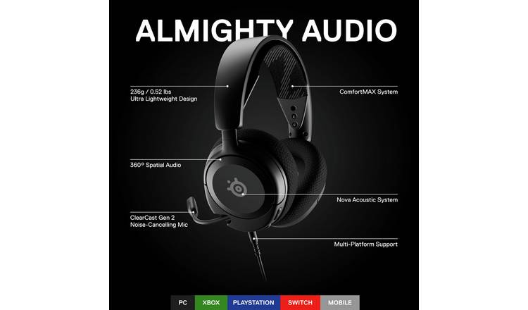SteelSeries Arctis Nova 1 Xbox,PC,PS5,Switch Gaming Headset