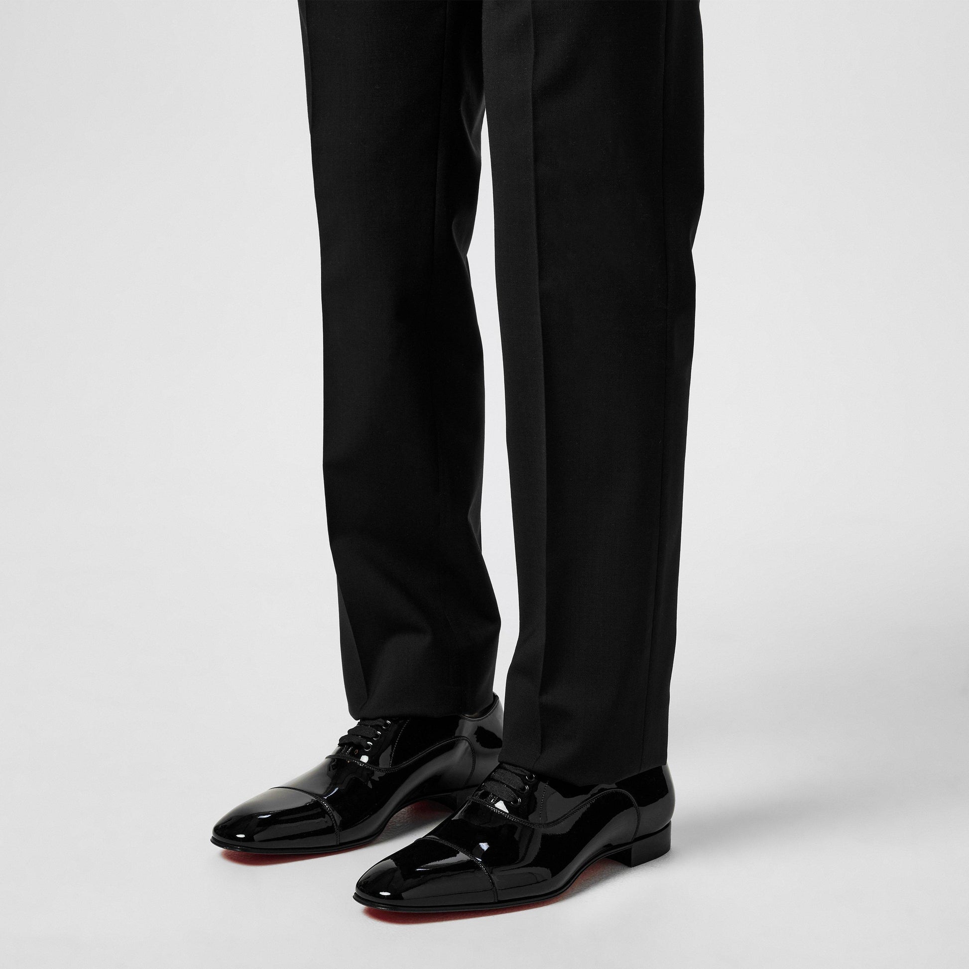 Christian Louboutin Men's Leather-Style Greggo Lace-Up Shoes