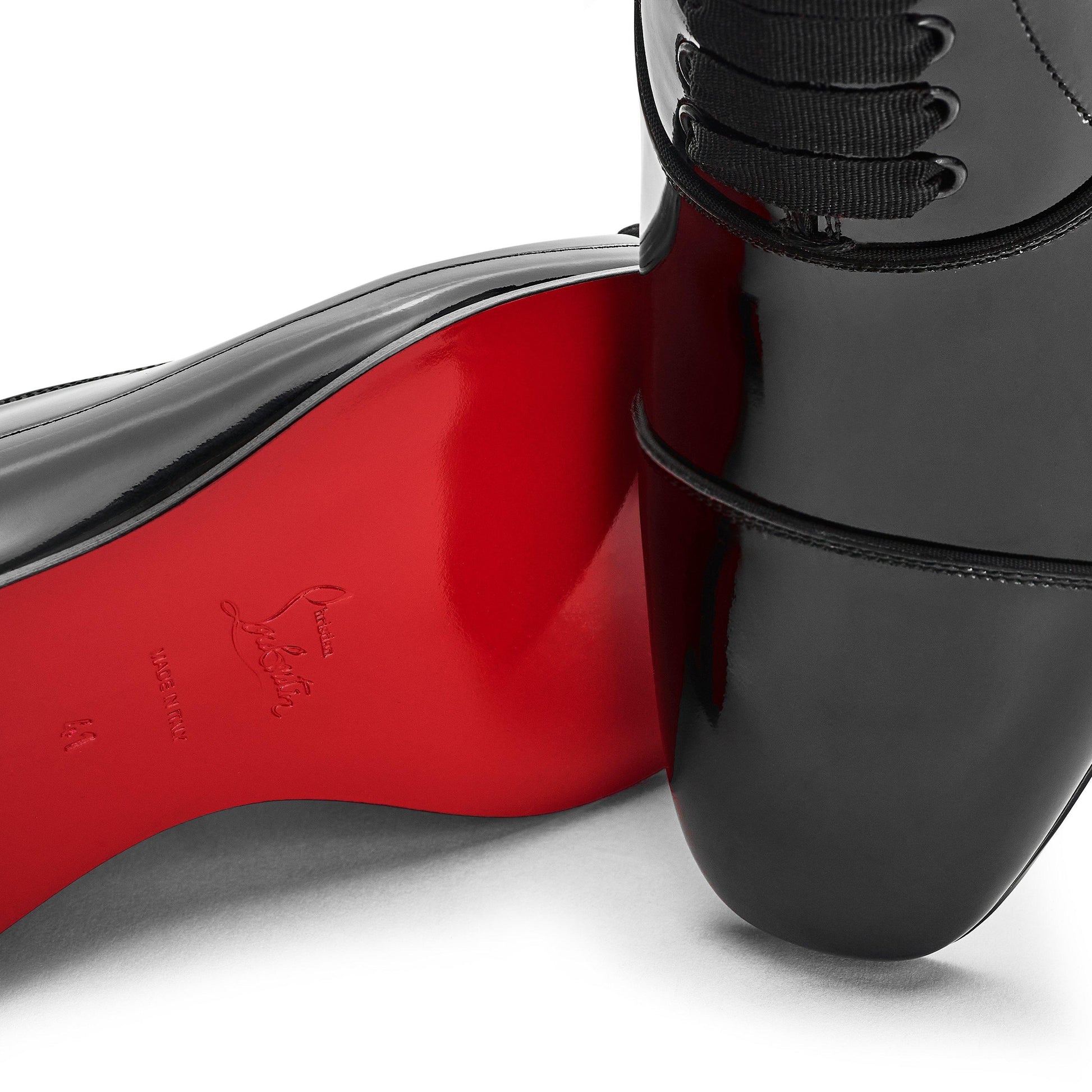 Christian Louboutin Men's Leather-Style Greggo Lace-Up Shoes