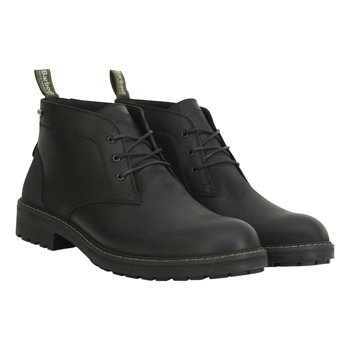 Barbour Men's Shawdon Leather Lace-Up Chukka Boots