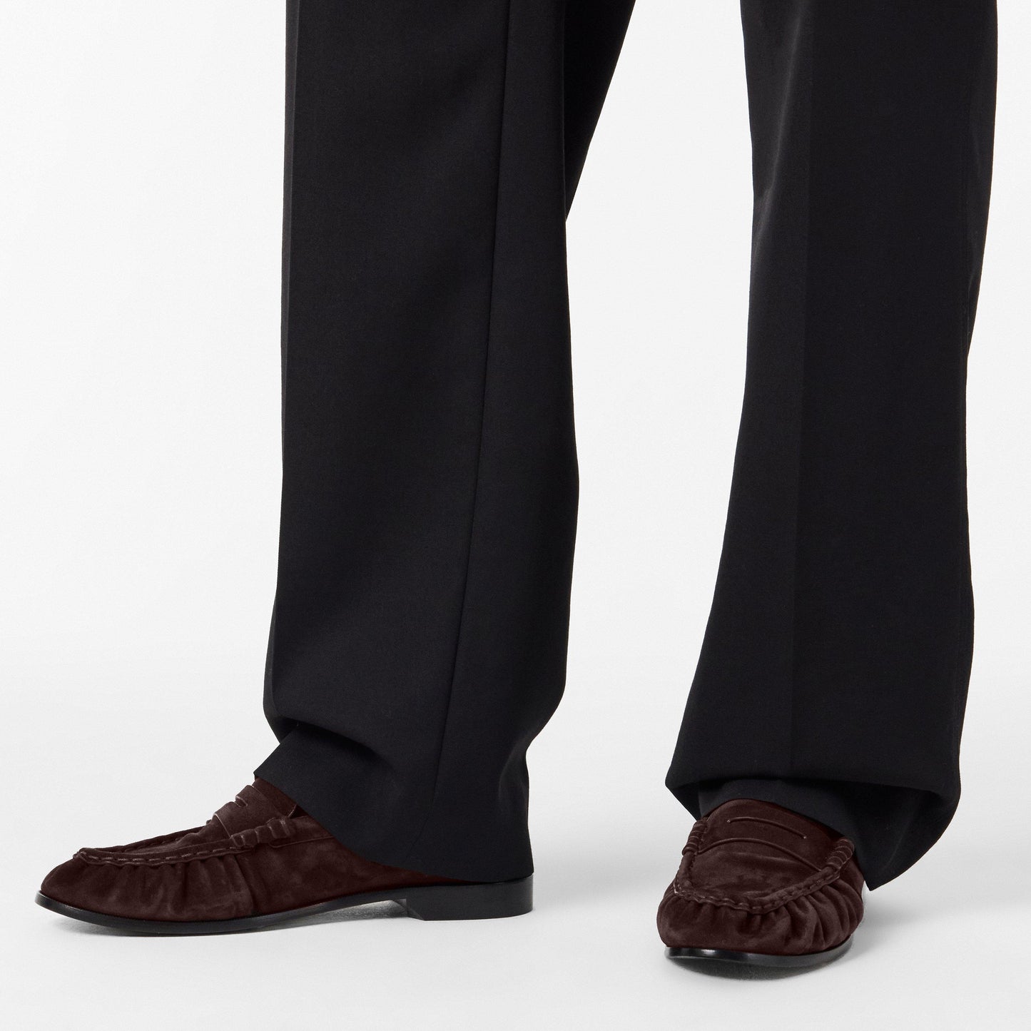 Saint Laurent Mens Le Supple Penny Loafers