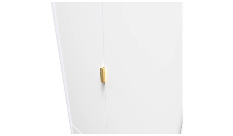 Livara Messina 2 Door 2 Drawer Wardrobe - White