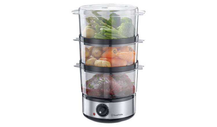 Russell Hobbs 3 Tier Plastic Food Steamer 14453