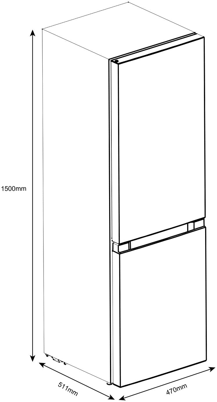 Bush M47150FFB Fridge Freezer - Black
