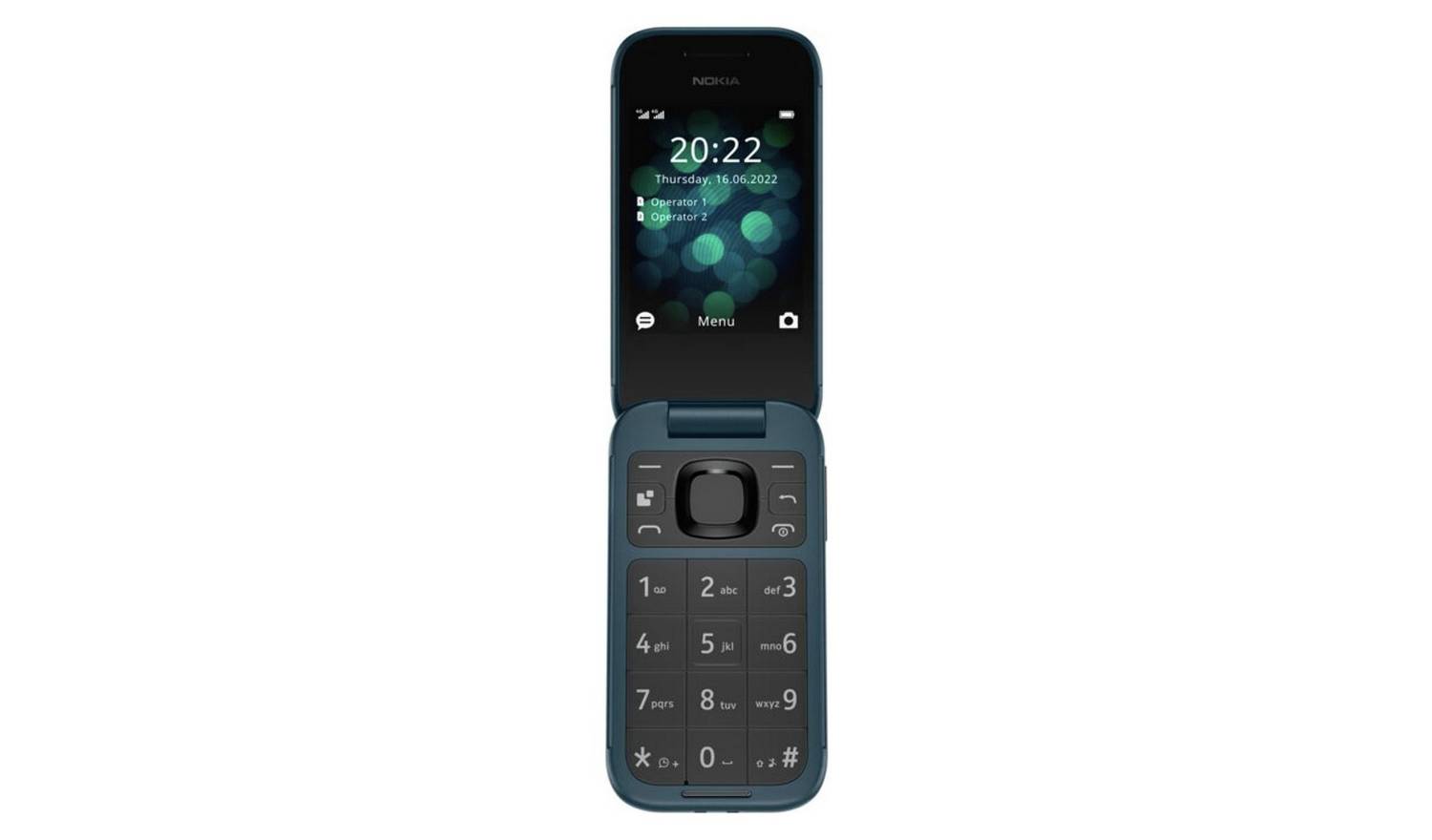 SIM Free Nokia 2660 Flip Mobile Phone - Blue