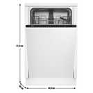 Beko DIS15020 Integrated Slimline Dishwasher
