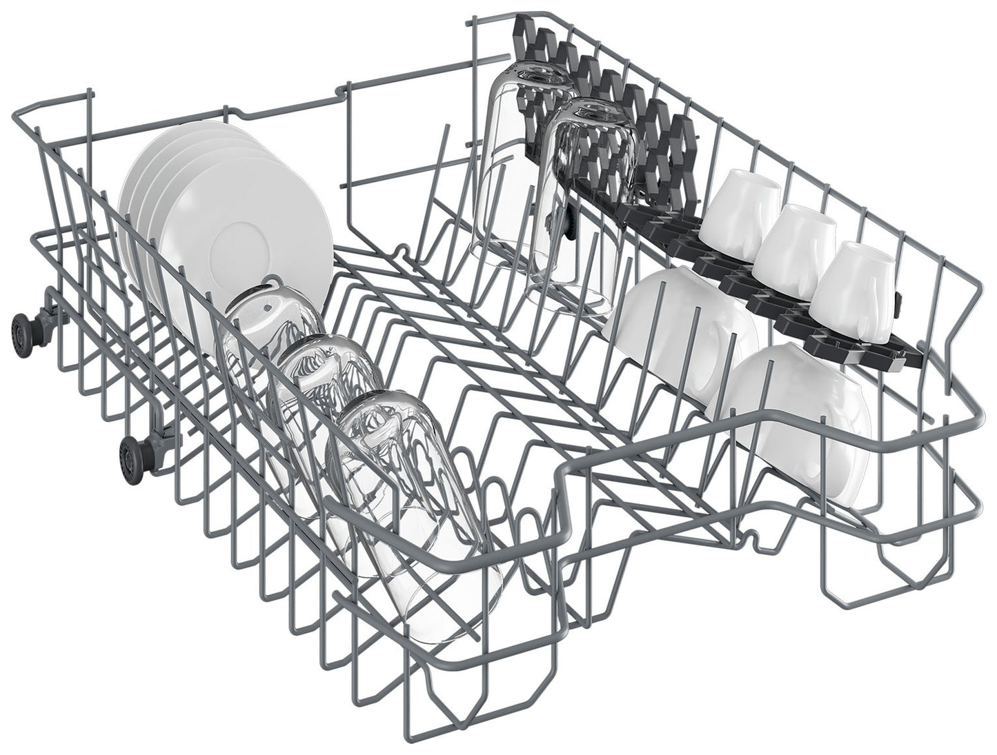 Beko DVS04020S Slimline Dishwasher - Silver