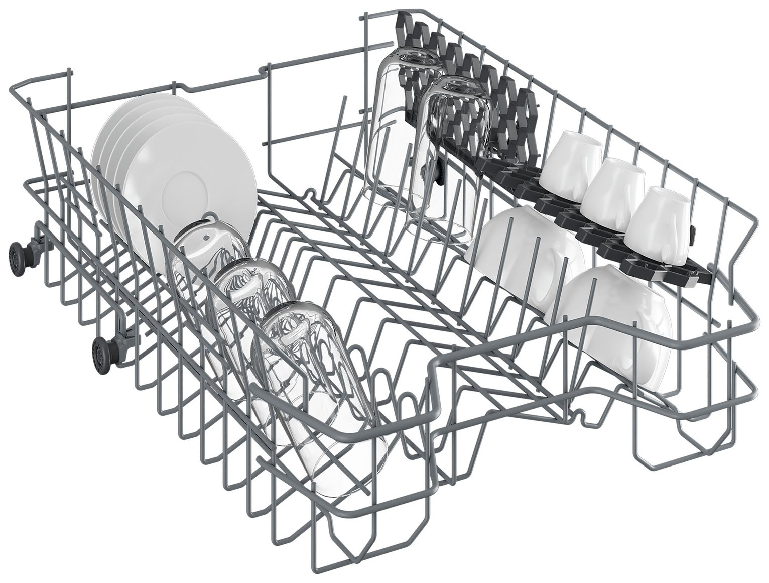 Beko DVS04020S Slimline Dishwasher - Silver