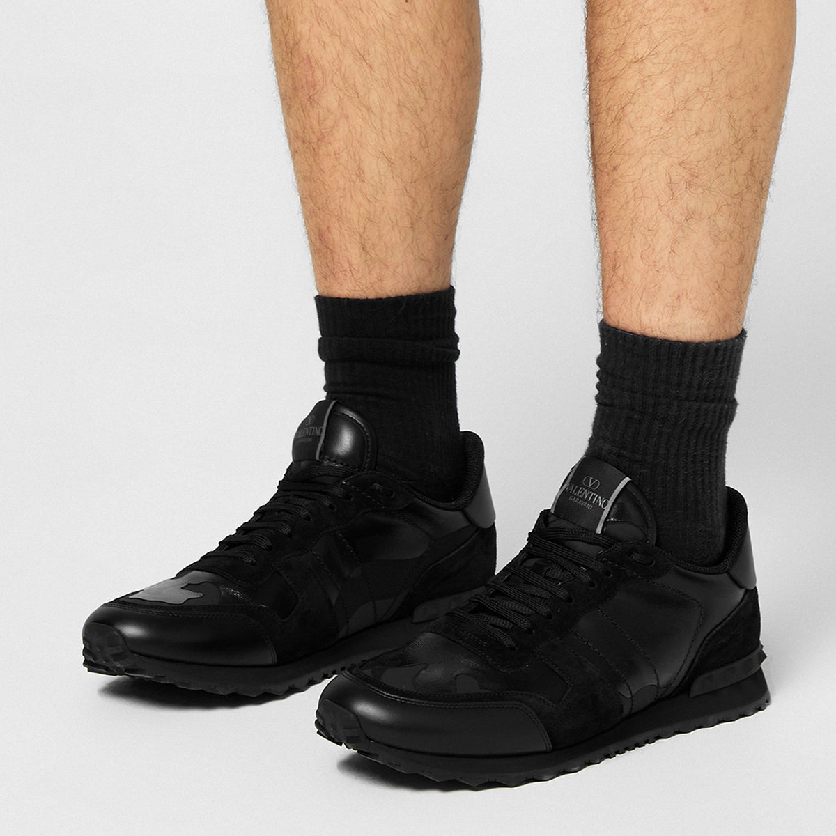 Valentino Garavani Rockstud Camouflage Sneaker