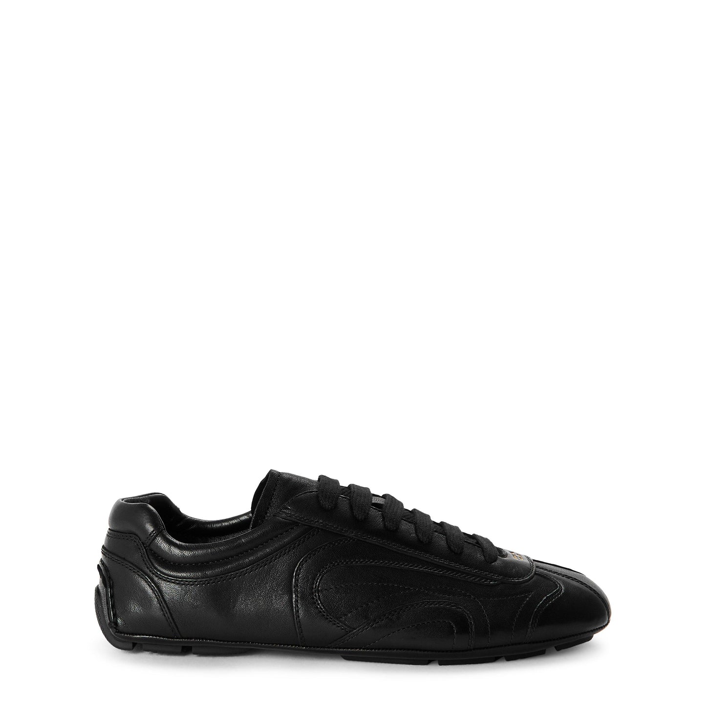Prada Men's Montacarlo Leather Low-Top Trainers