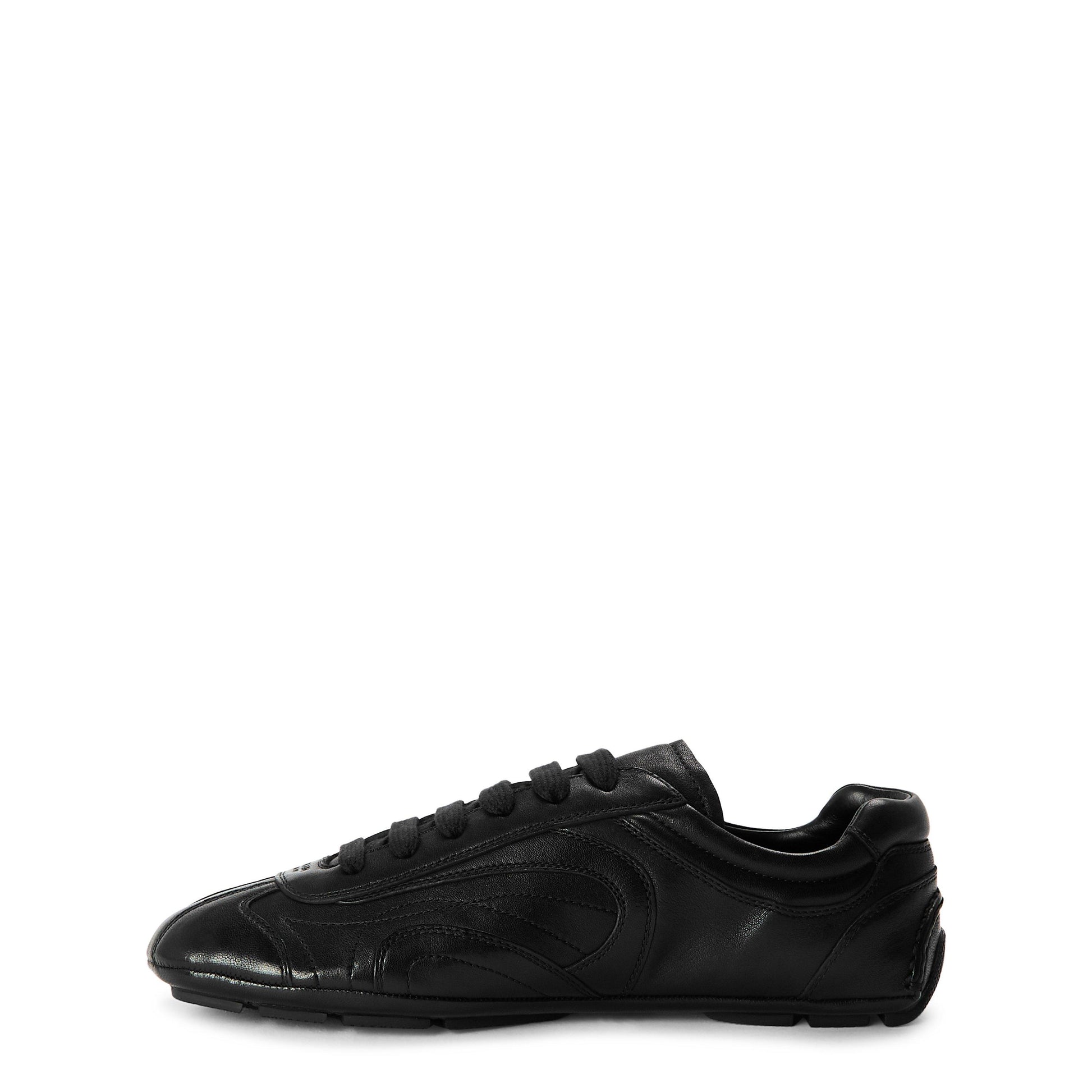 Prada Men's Montacarlo Leather Low-Top Trainers