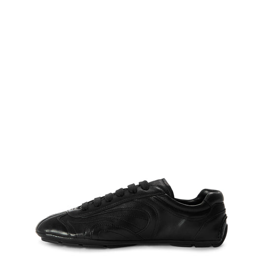 Prada Men's Montacarlo Leather Low-Top Trainers