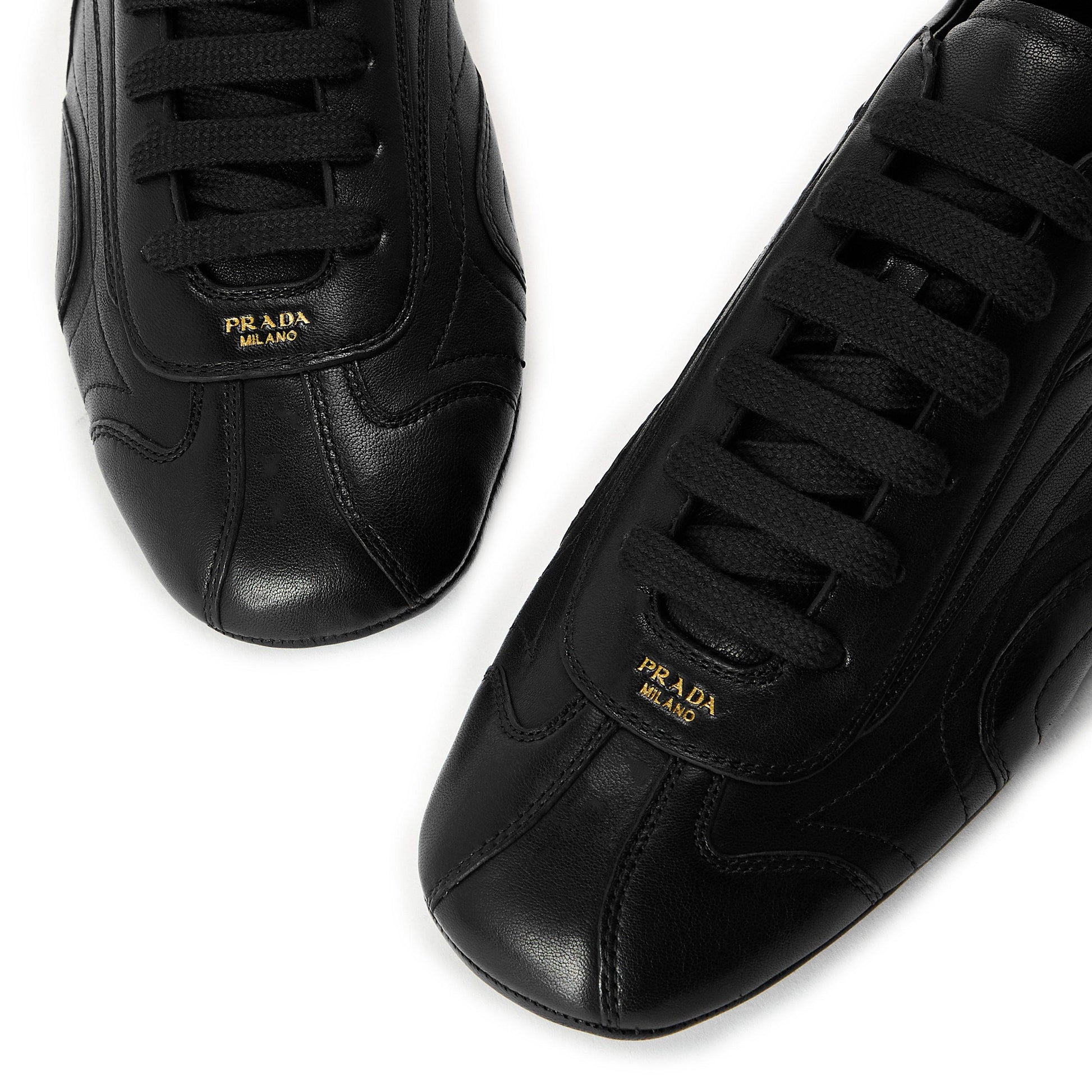 Prada Men's Montacarlo Leather Low-Top Trainers