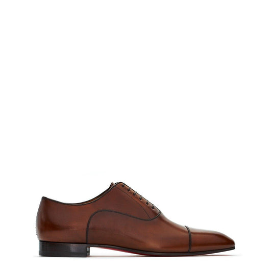 Christian Louboutin Men's Greggo Lace-Up Leather Boat Shoes