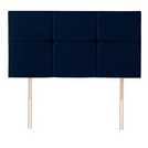 Silentnight Arezzo Velvet Double Bed Headboard- Maritime
