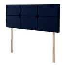 Silentnight Arezzo Velvet Double Bed Headboard- Maritime