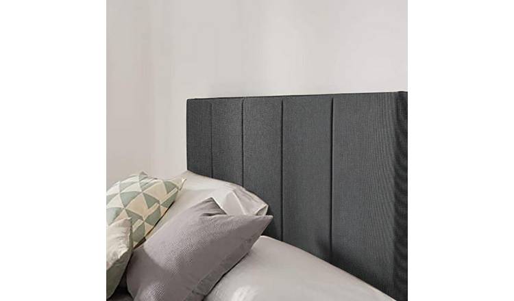 Silentnight Brescia Woven Double Bed Headboard- Charcoal