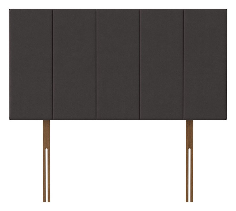 Silentnight Brescia Woven Double Bed Headboard- Charcoal