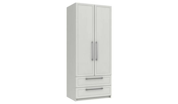 Hatfield 2 Door 2 Drawer Wardrobe - White Gloss
