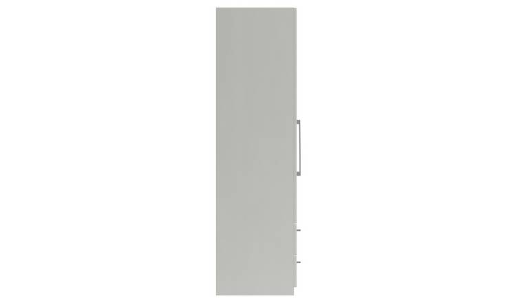 Hatfield 2 Door 2 Drawer Wardrobe - White Gloss