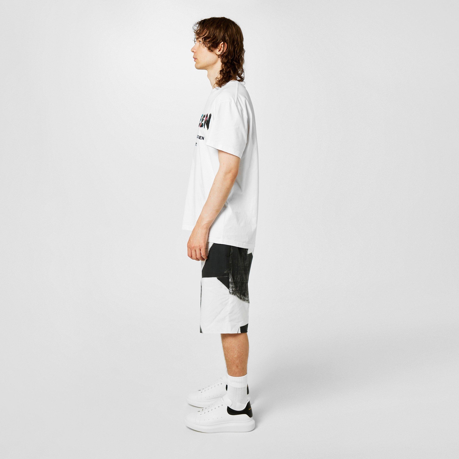Alexander McQueen Men's Oversized Leather Trainers
