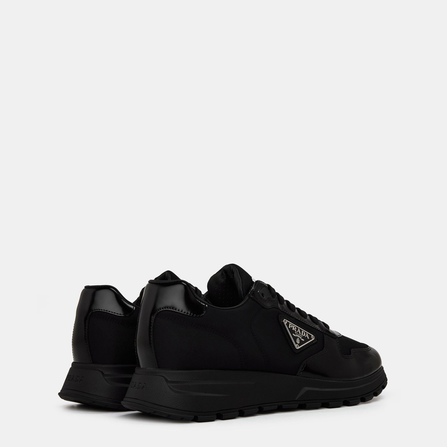 Men'S Triangle Logo Re-Nylon Trainers