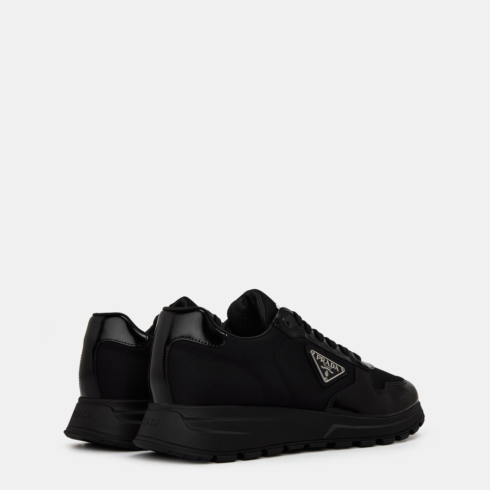 Men'S Triangle Logo Re-Nylon Trainers