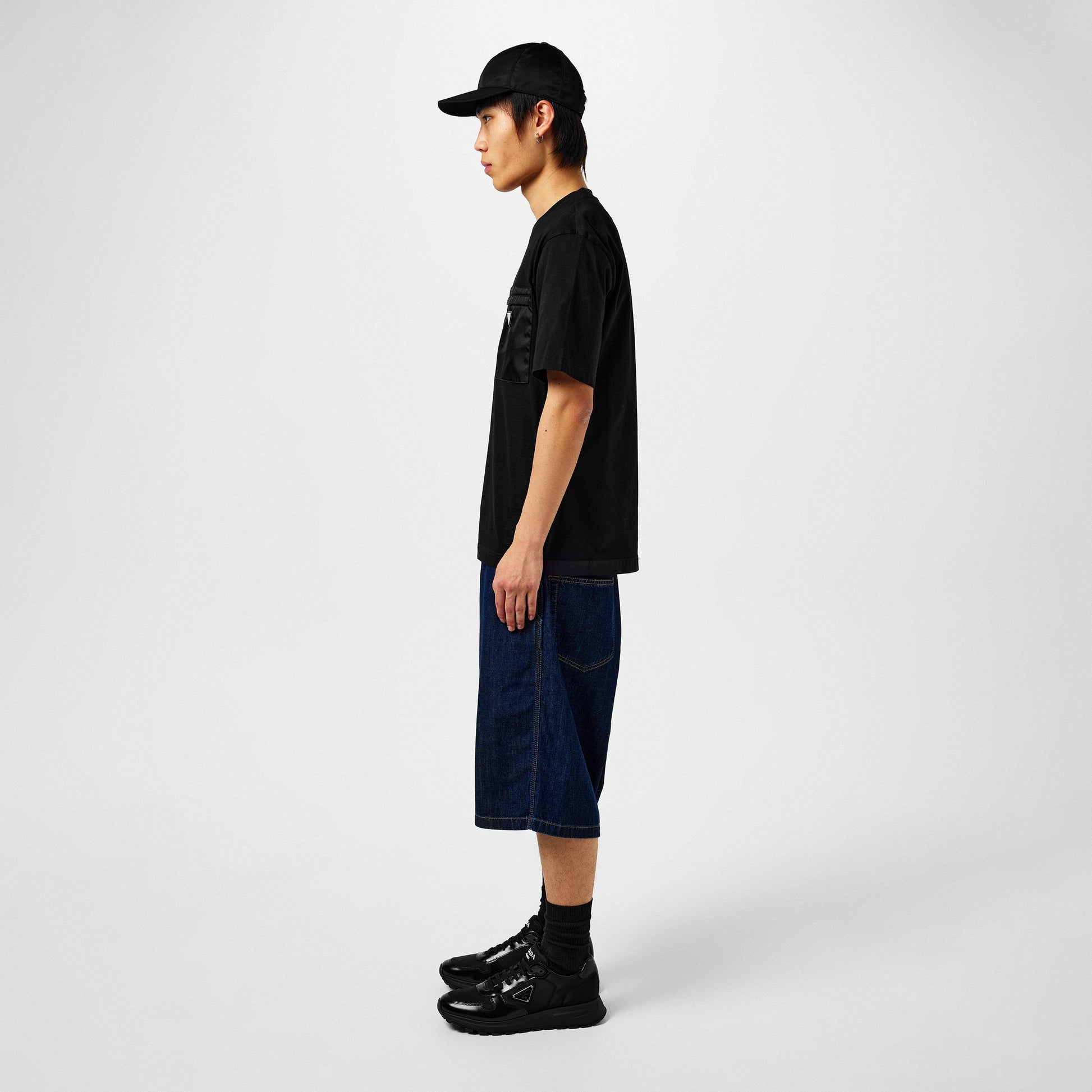 Men'S Triangle Logo Re-Nylon Trainers
