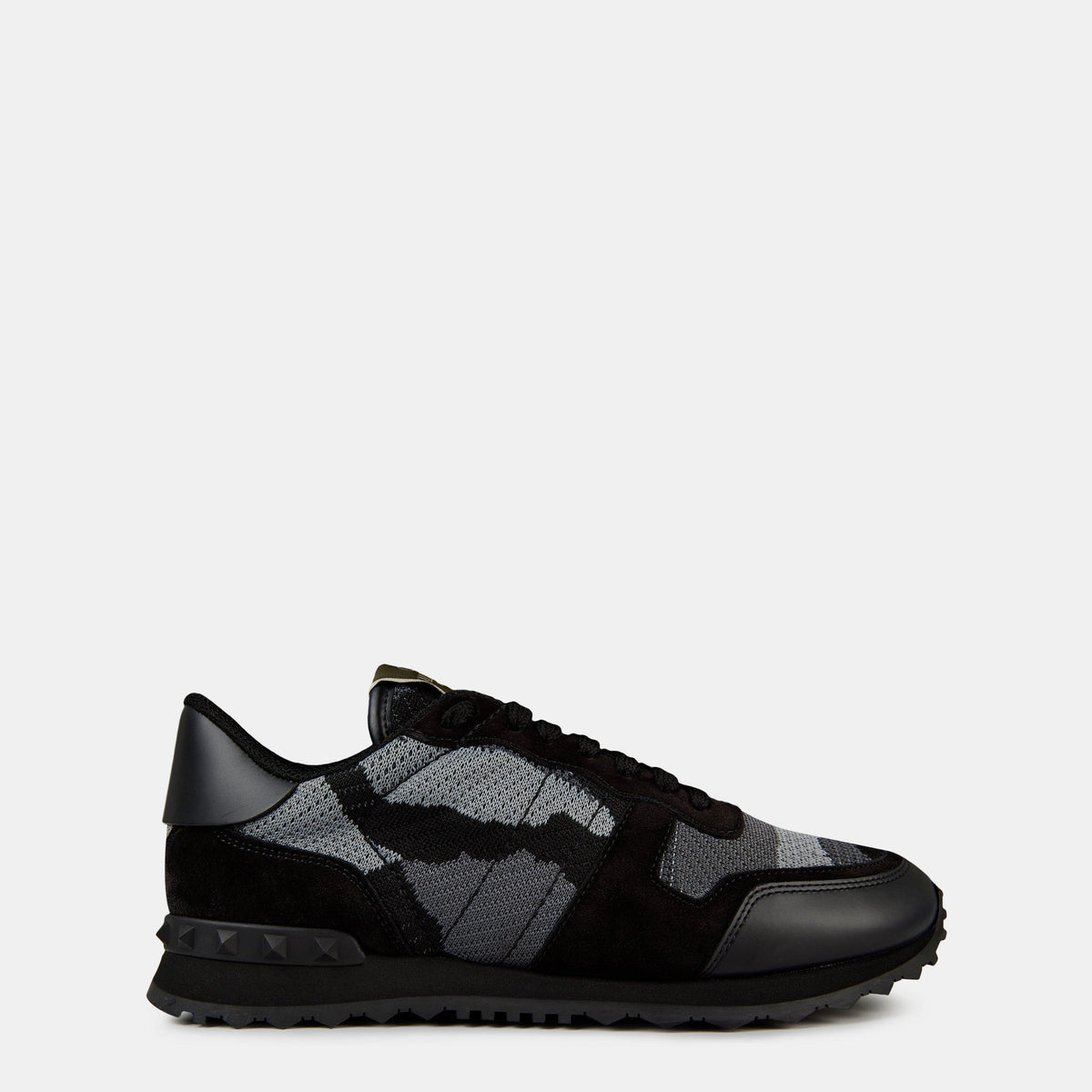 Valentino Garavani Mesh Camouflage Rockrunner Sneakers