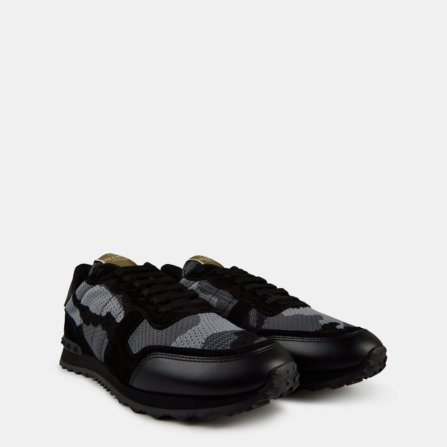 Valentino Garavani Mesh Camouflage Rockrunner Sneakers