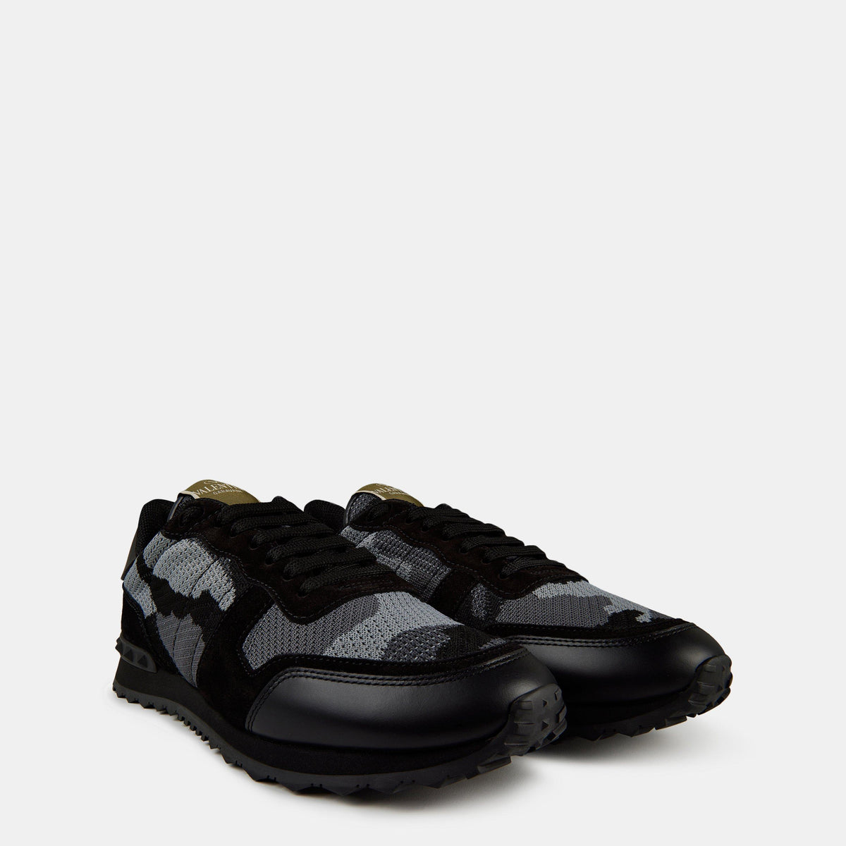 Valentino Garavani Mesh Camouflage Rockrunner Sneakers
