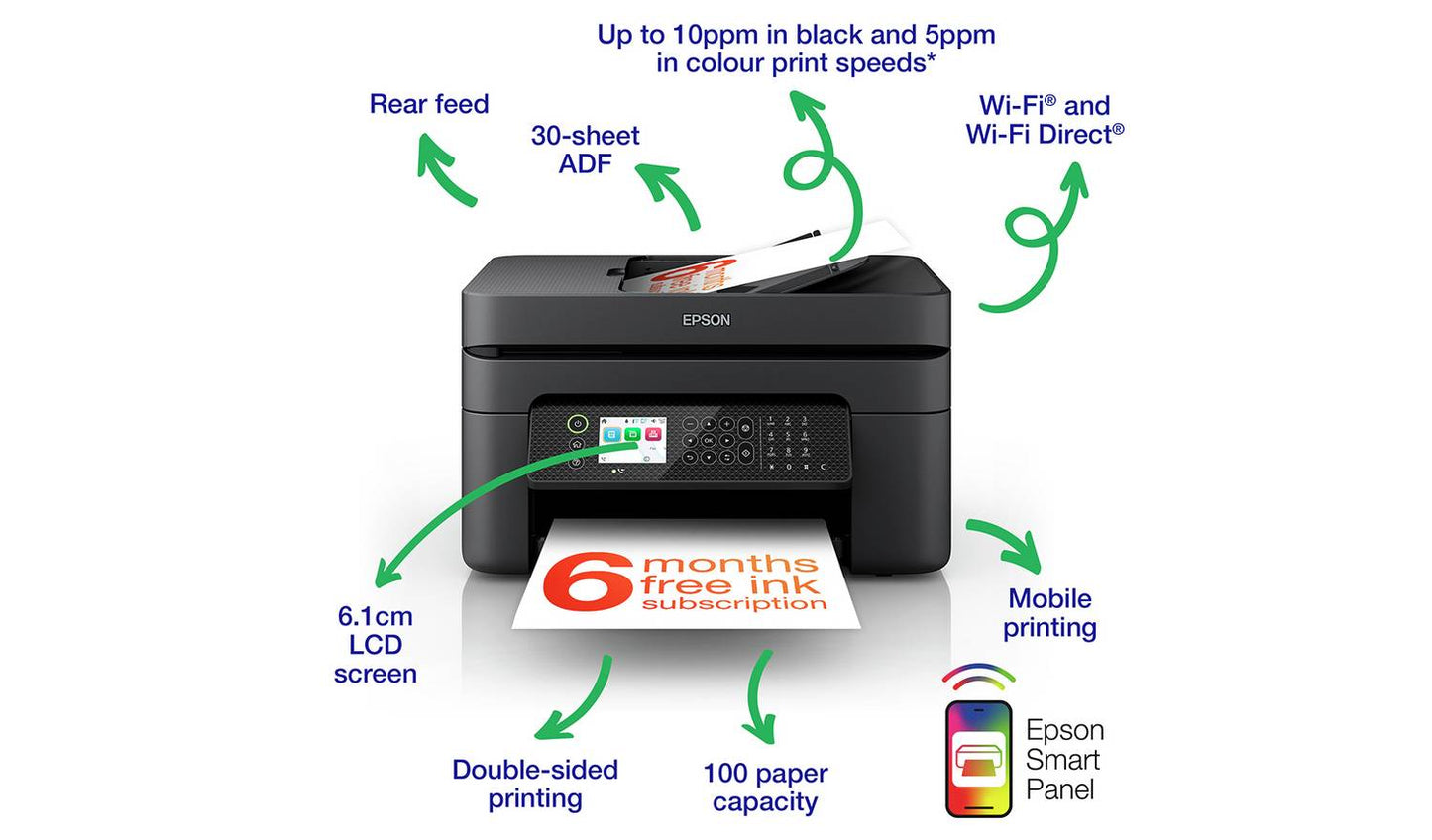 Epson WF-2950 Inkjet Printer - ReadyPrint Flex Compatible