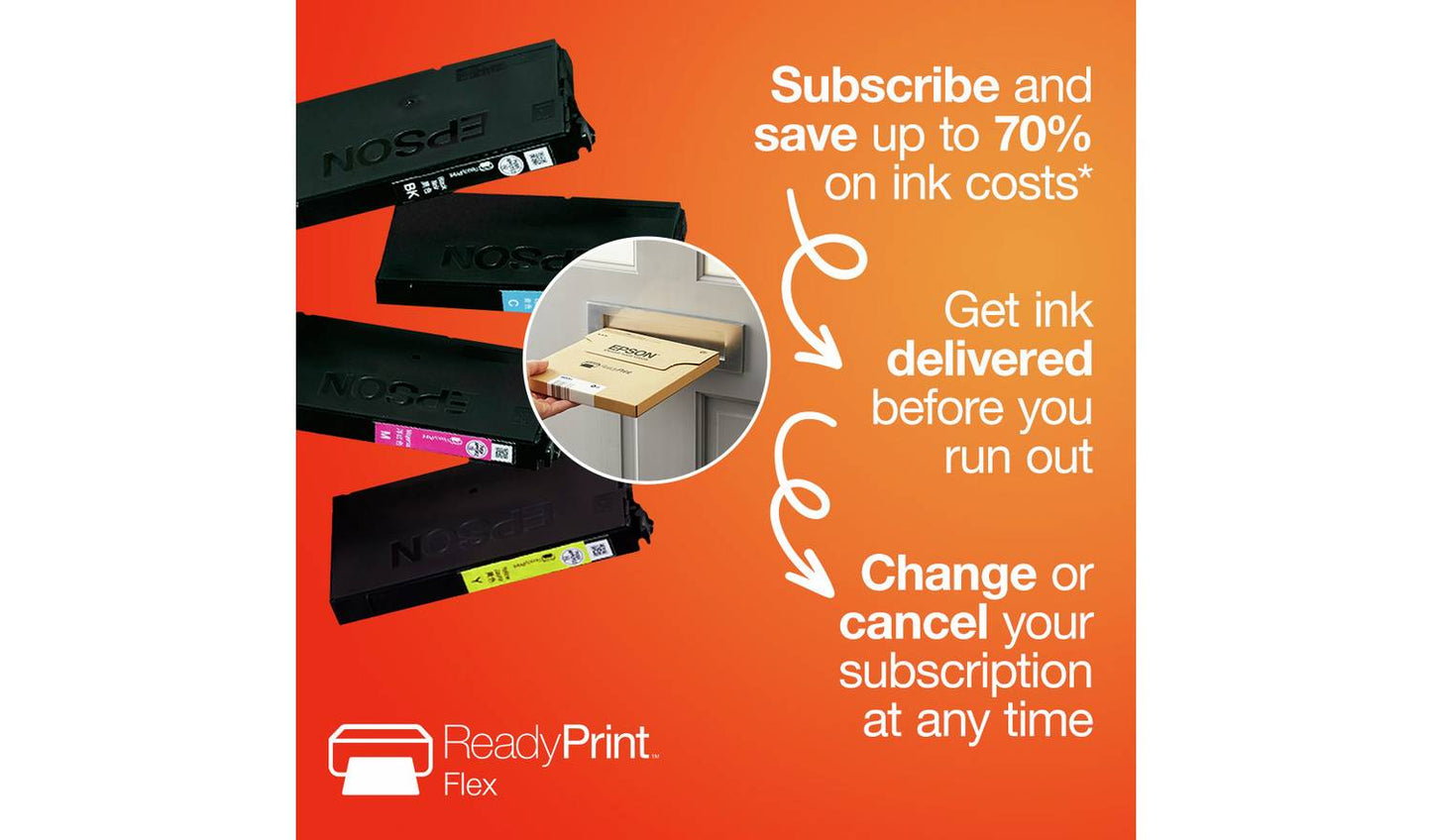 Epson WF-2950 Inkjet Printer - ReadyPrint Flex Compatible