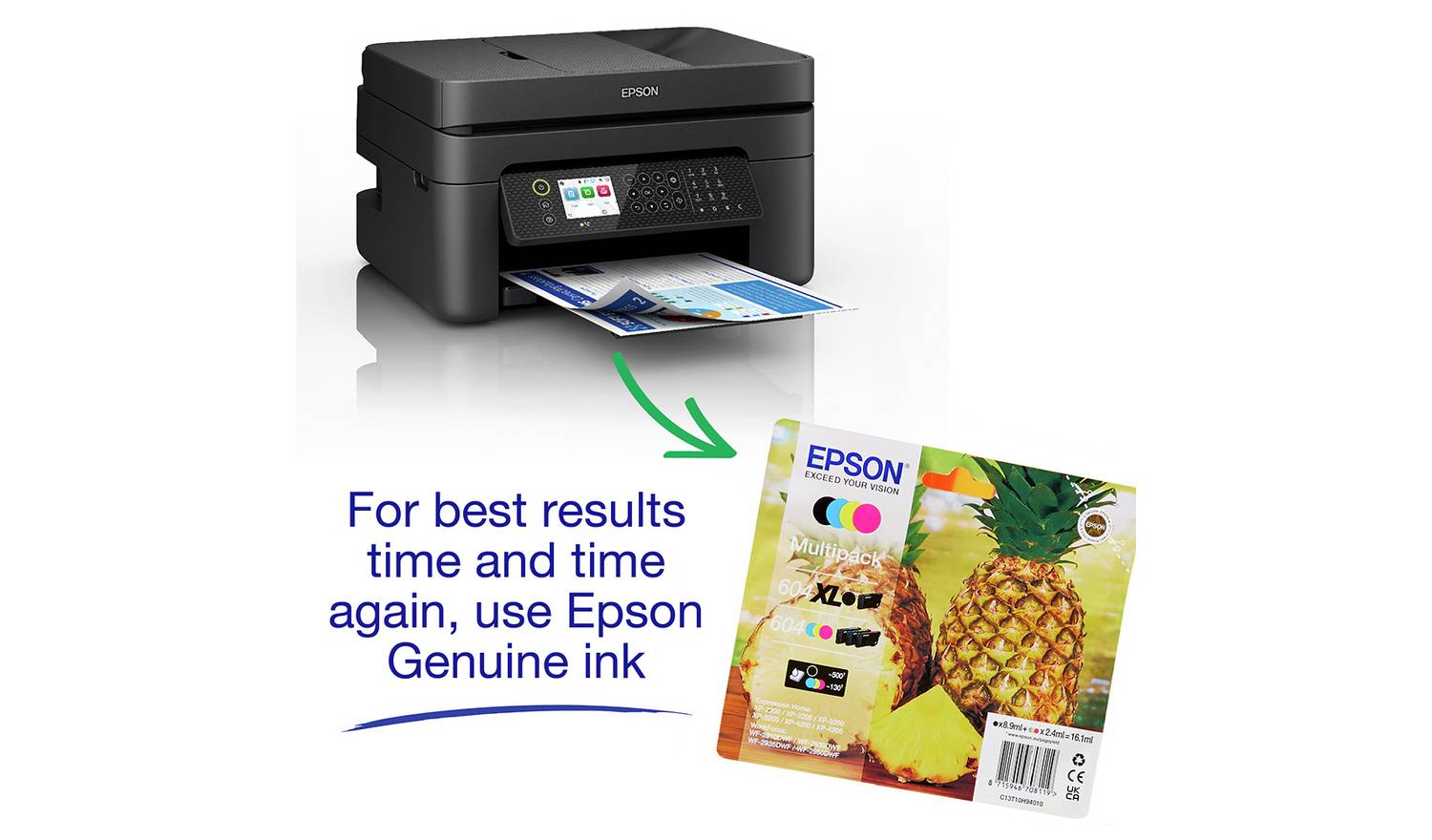 Epson WF-2950 Inkjet Printer - ReadyPrint Flex Compatible