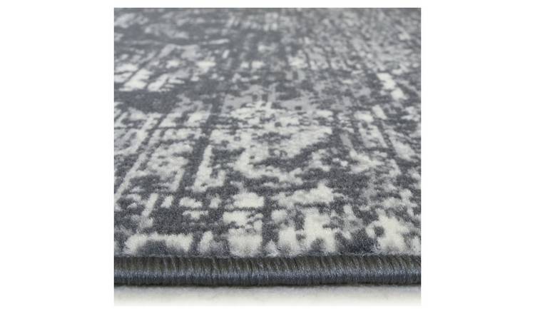 Homemaker Traditional Charcoal Short Pile Rug - 120x170cm