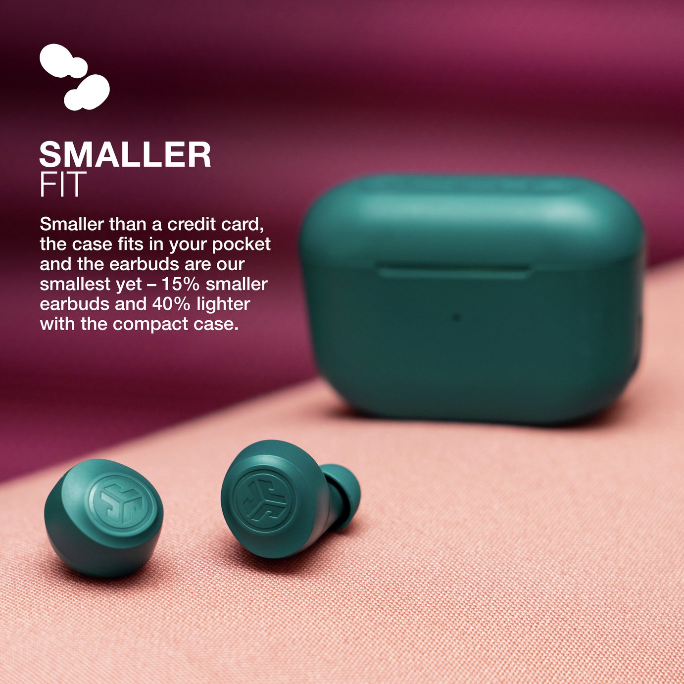 JLab GO Air Pop In-Ear True Wireless Earbuds - Teal