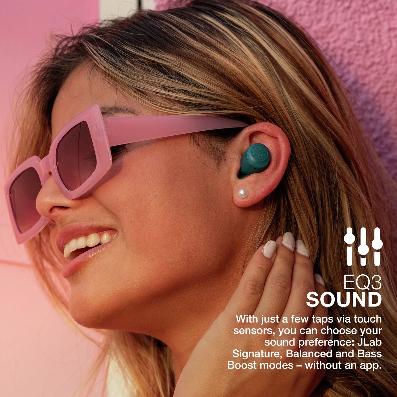 JLab GO Air Pop In-Ear True Wireless Earbuds - Teal