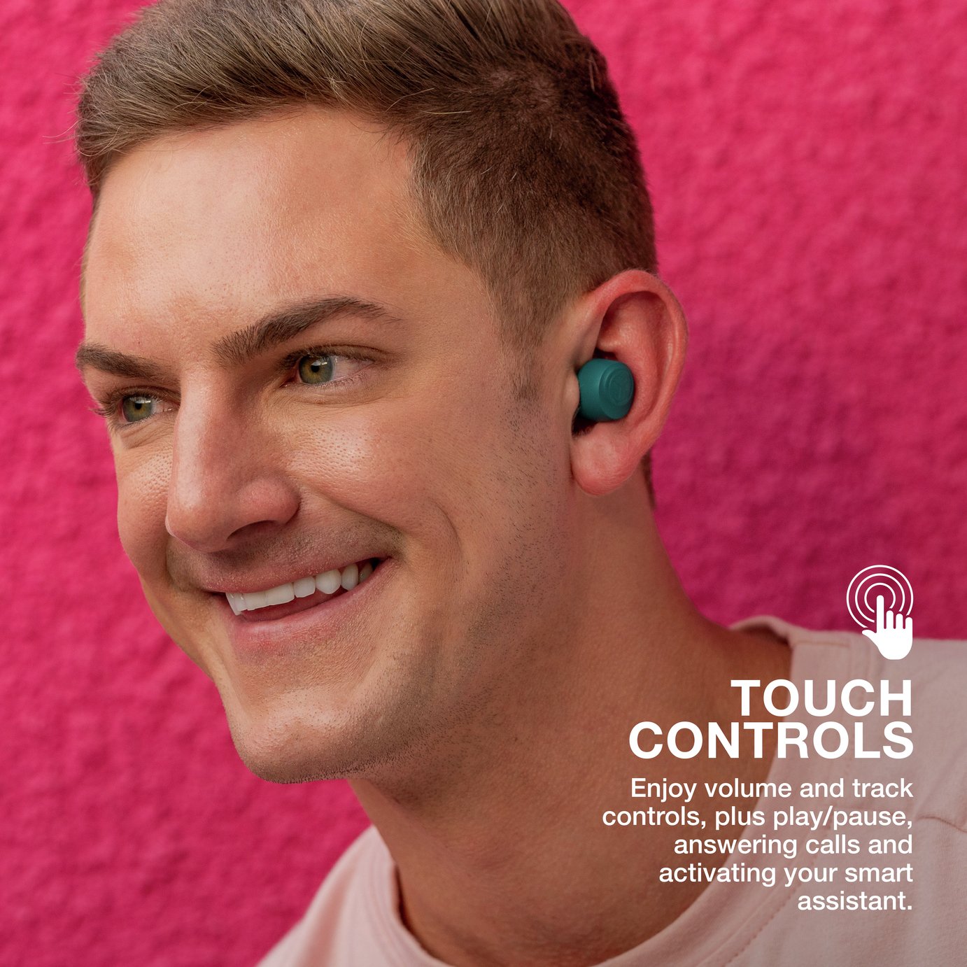 JLab GO Air Pop In-Ear True Wireless Earbuds - Teal