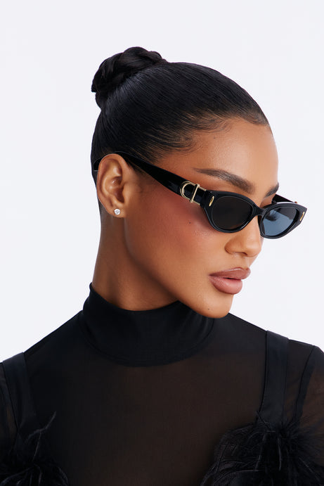 Encore Cat Eye Sunglasses - Black