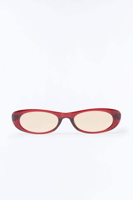 Huda Cat Eye Sunglasses - Red