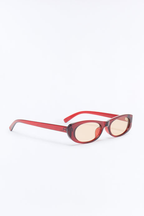Huda Cat Eye Sunglasses - Red