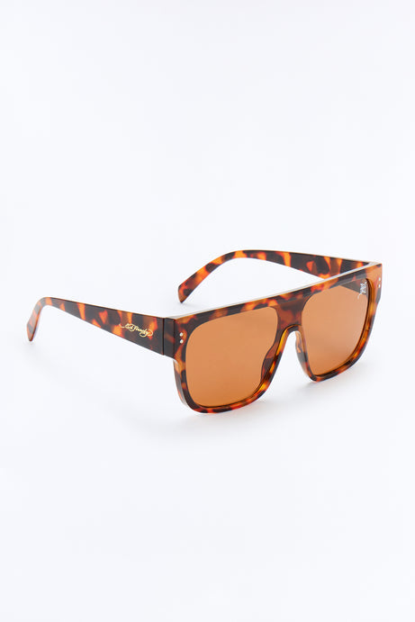 Future Tense Ed Hardy Shield Sunglasses - Tortoise