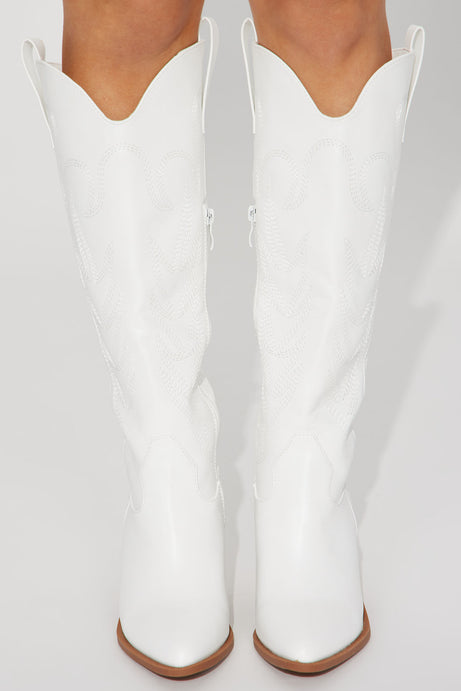 Countryside Cutie Cowboy Boots - White