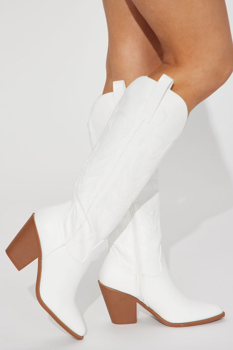 Countryside Cutie Cowboy Boots - White