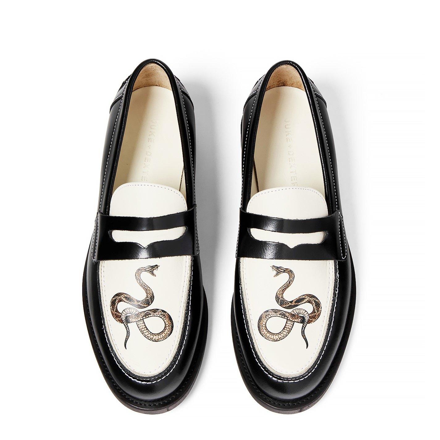 Duke and Dexter Wilde Snake Penny Loafer