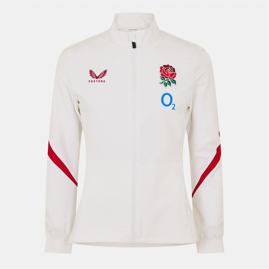 Castore Women's Rose Anthem England Rugby 2025 Long Sleeve Slim Fit Jacket