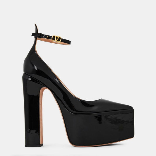 Valentino Garavani Tan-Go Patent Platform Pumps